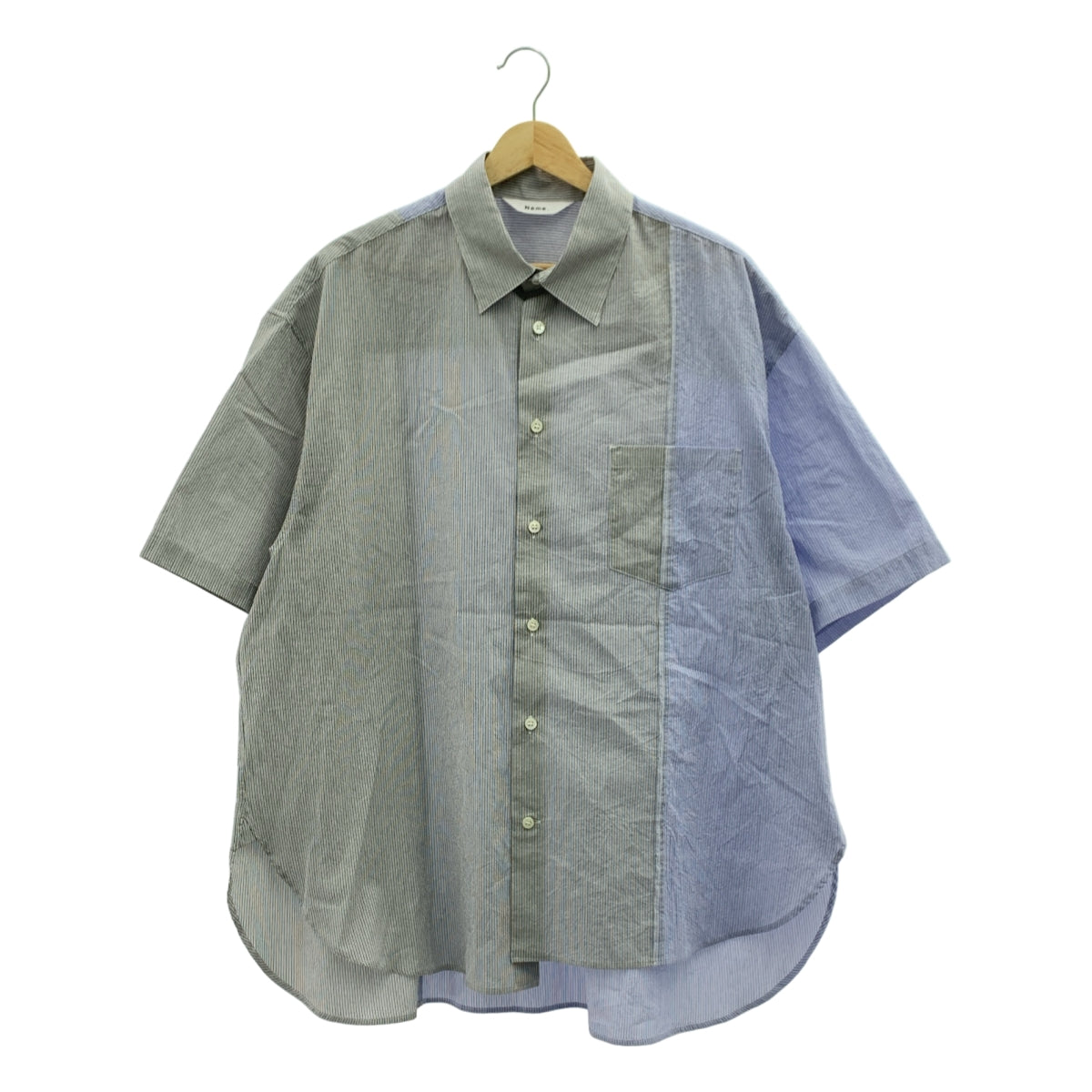 Name. / 이름 | 2023SS | 바이 컬러 스트라이프 오버 실루엣 셔츠 | 2 |