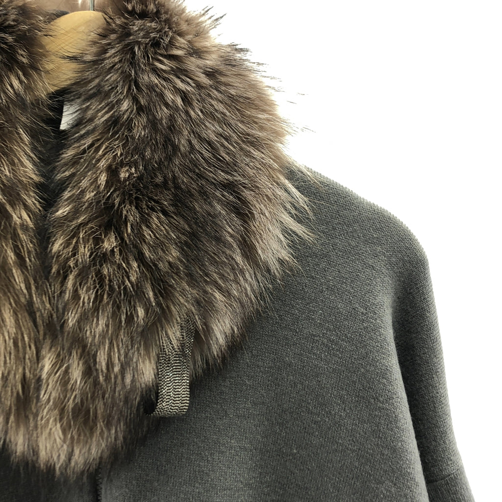 BRUNELLO CUCINELLI | 羊絨斗篷夾克配毛皮飾邊 | S碼 | 女款