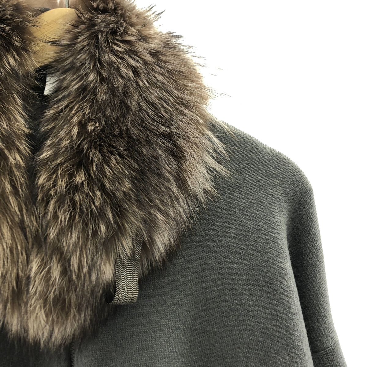 BRUNELLO CUCINELLI | 羊絨斗篷夾克配毛皮飾邊 | S碼 | 女款