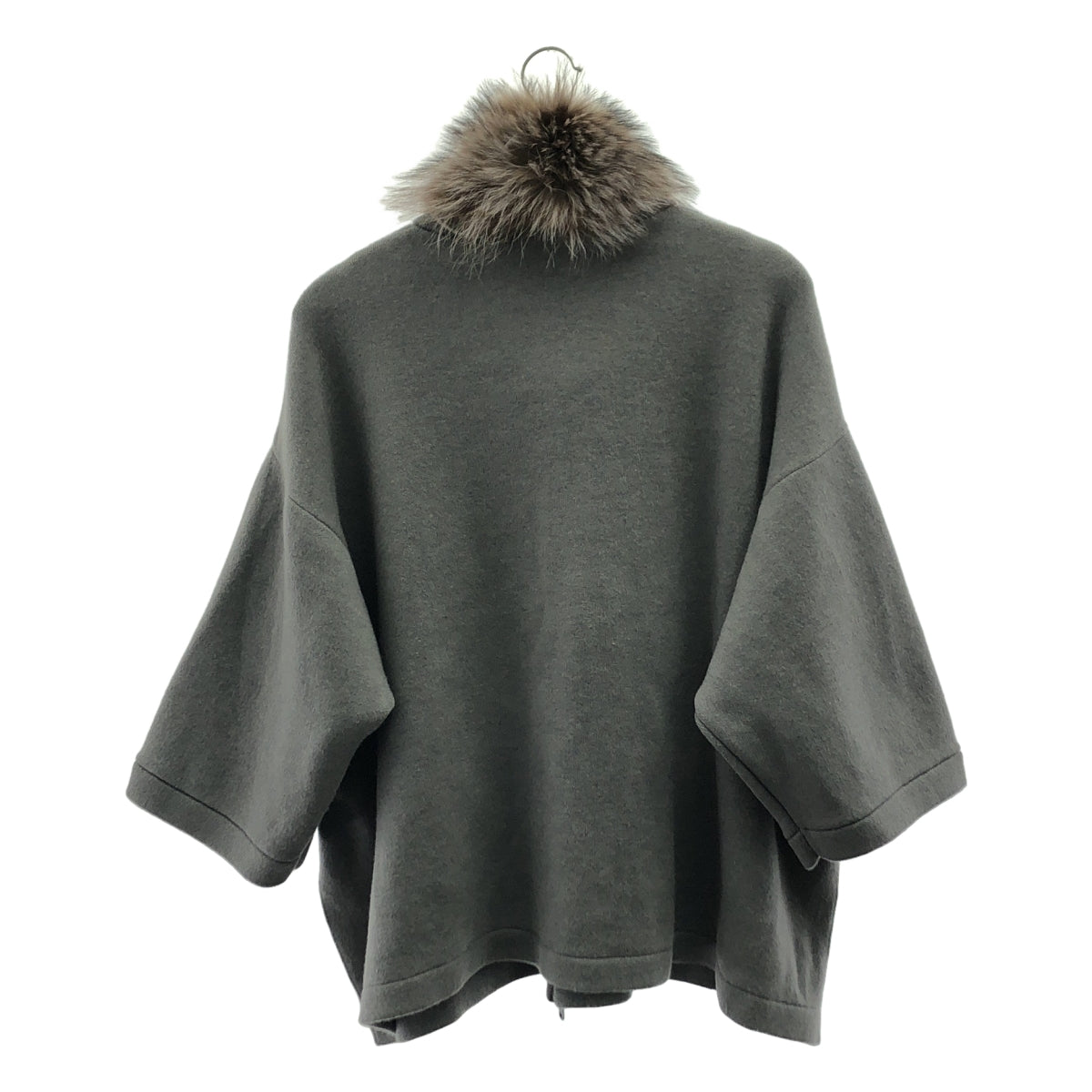 BRUNELLO CUCINELLI | 羊絨斗篷夾克配毛皮飾邊 | S碼 | 女款