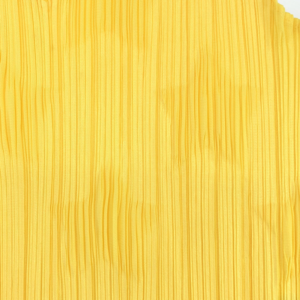 【美品】  PLEATS PLEASE ISSEY MIYAKE / プリーツプリーズイッセイミヤケ | 星柄 スター エンボス ノースリーブ プルオーバー | 4 | イエロー | レディース