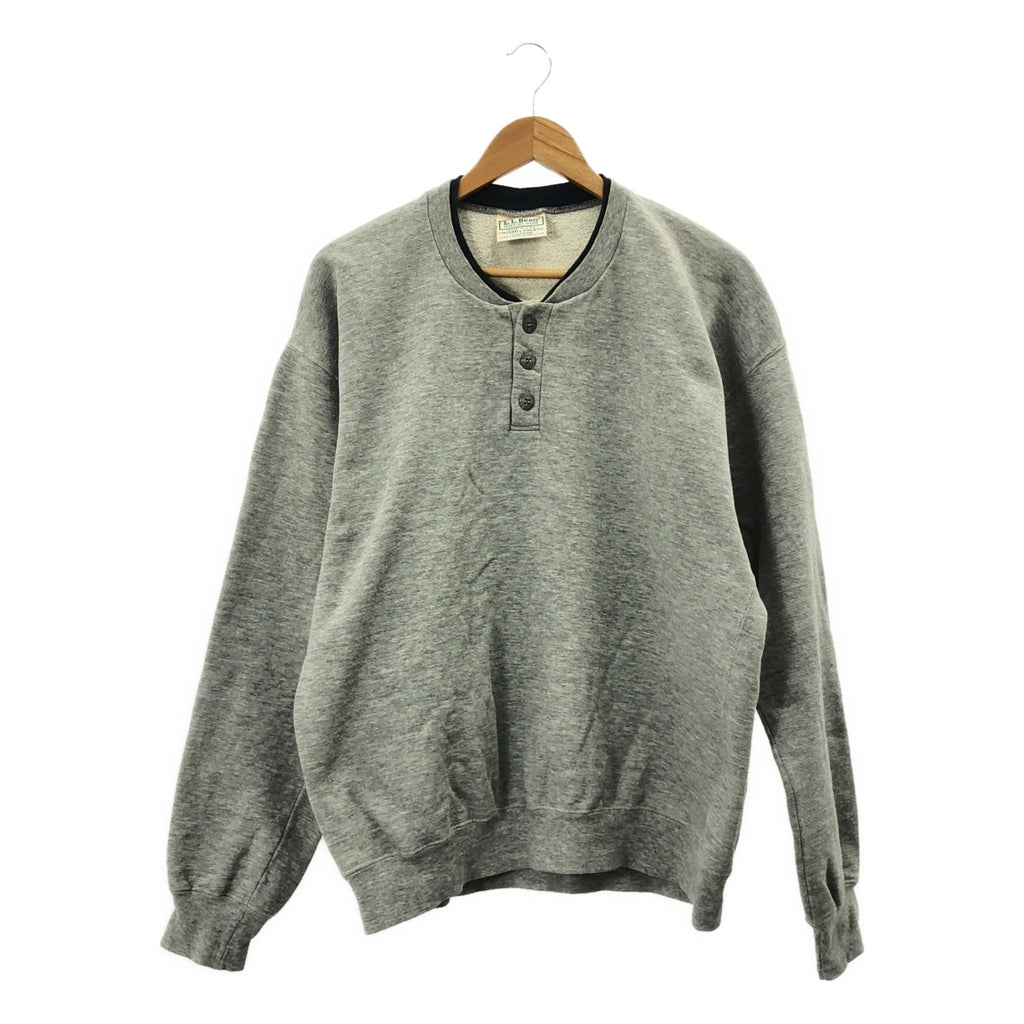 L.L.BEAN / エルエルビーン | 1980s | ×RUSSELL ATHLETIC / ヴィンテージ ヘンリーネック スウェット | XL | グレー | メンズ