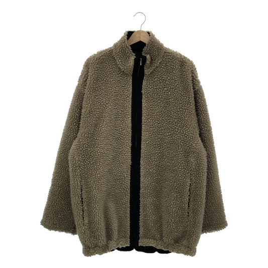 stein / シュタイン | WOOL BOA ZIP LONG JACKET / ウール ボア オーバー ジャケット | S | メンズ