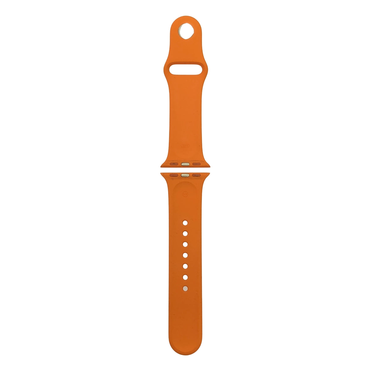 【美品】  HERMES / エルメス | Apple Watch アップルウォッチ / 41MM シリコンバンド 替えベルト セリエボタン | S/M | オレンジ