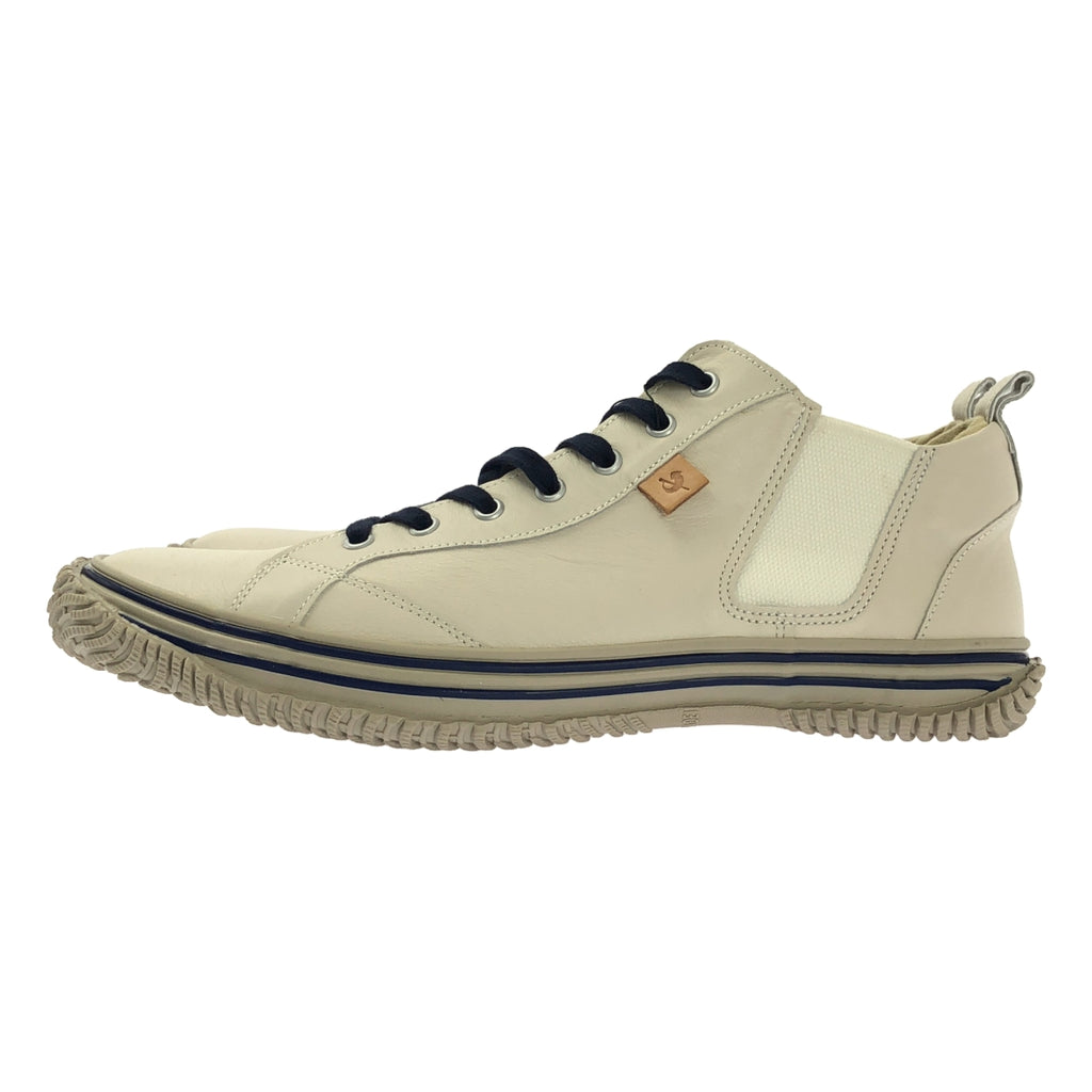 【成色極佳】SPINGLE MOVE | 皮革側邊鬆緊帶運動鞋 | 43碼 | 白色 | 男款