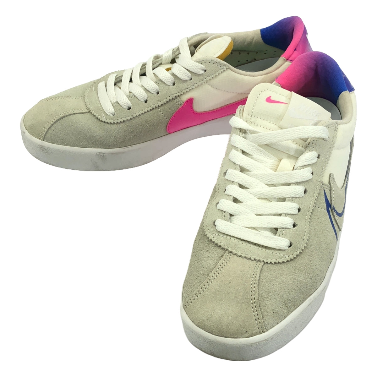 NIKE | SB BRUIN REACT / CV5980-100 Skateboarding Bruin React Sneakers | 25.5 | White/Pink/Blue | Men's