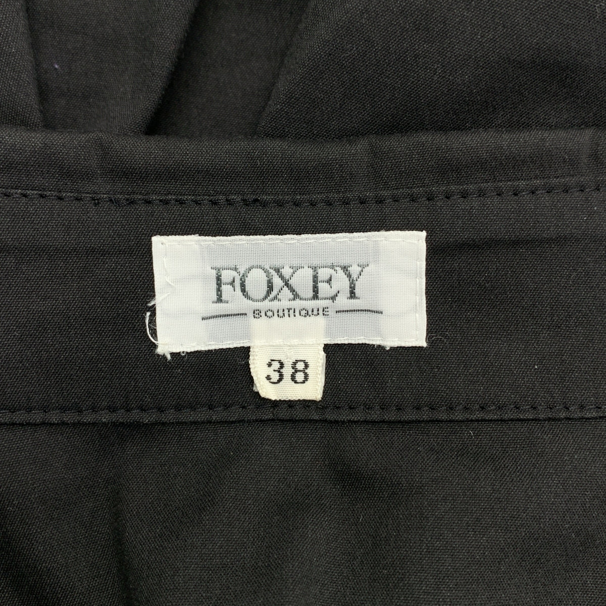 FOXEY / フォクシー | コットン フリル レースアップ シャツ | 38 | ブラック | レディース
