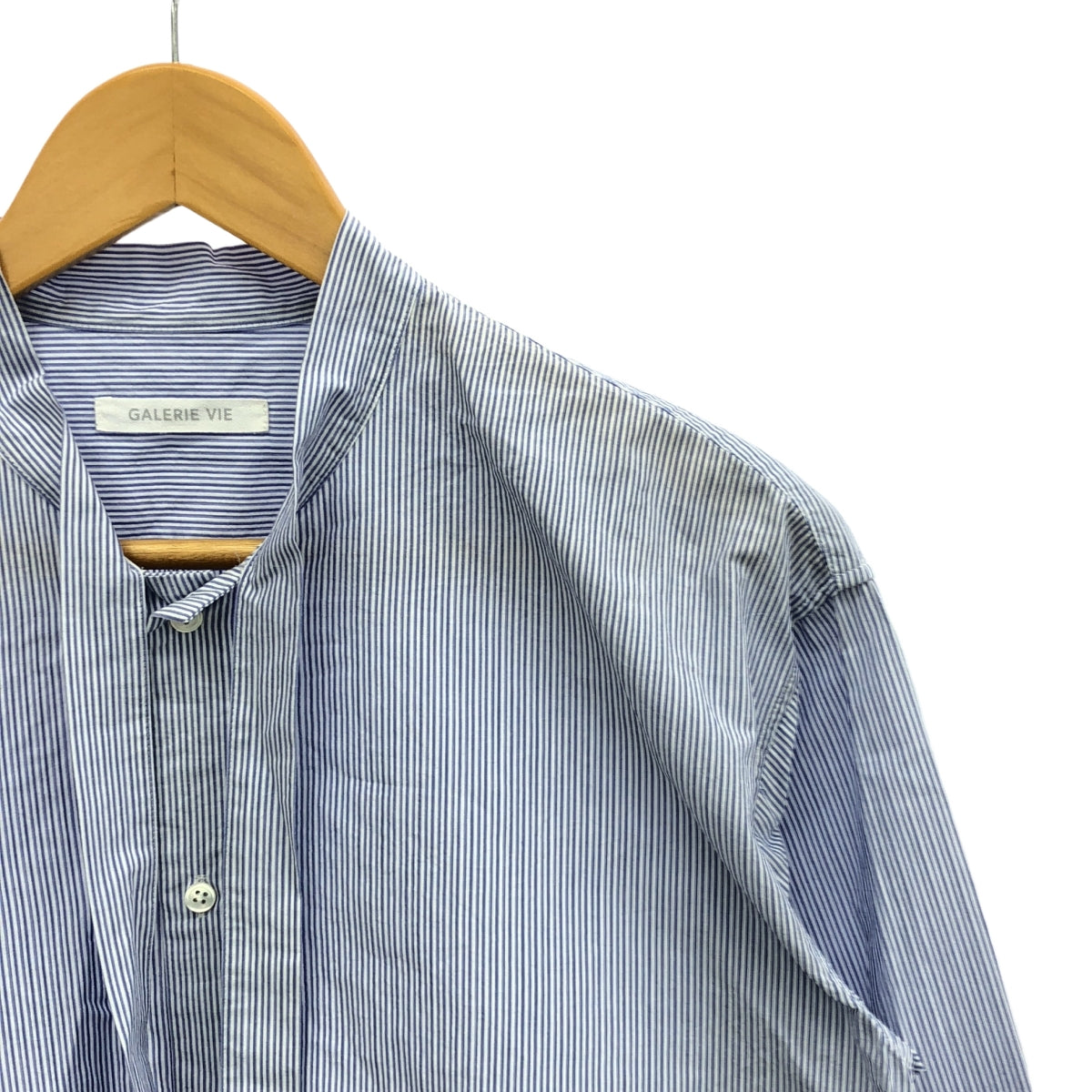 【美品】25SS GALERIE VIE ギャルリーヴィ　コットンシャツ GALERIE VIE / ギャルリーヴィー | コットン ストライプ ロング