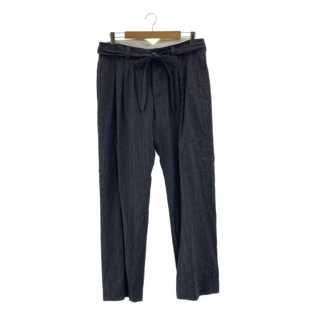 visvim | 2021秋冬系列 | HAKAMA PANTS SANTOME 條紋袴褲 | 3碼 | 男款