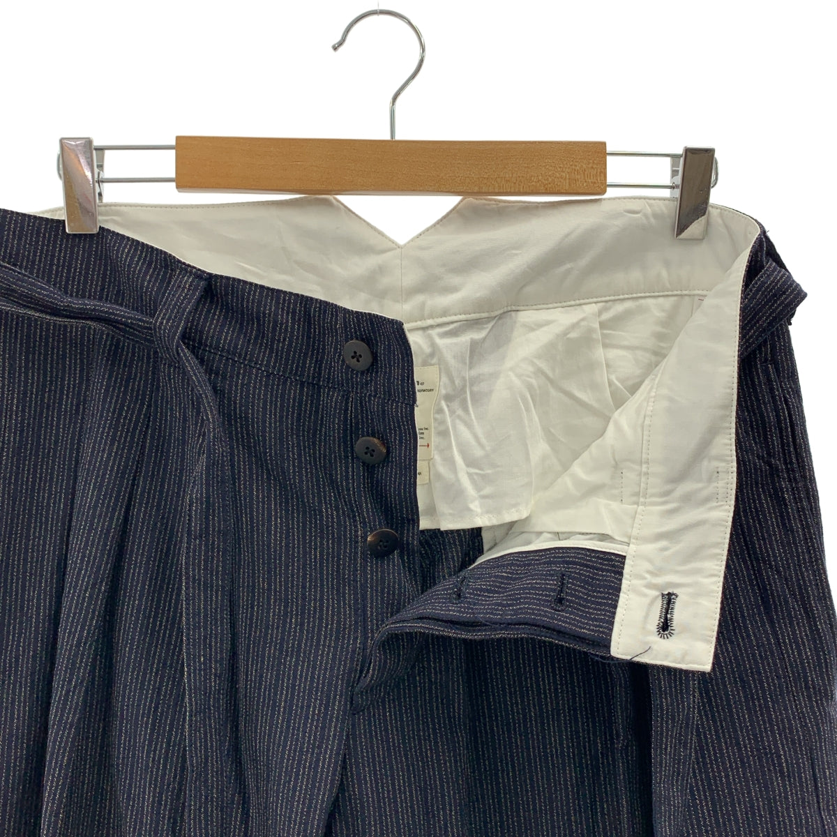 visvim | 2021秋冬系列 | HAKAMA PANTS SANTOME 條紋袴褲 | 3碼 | 男款