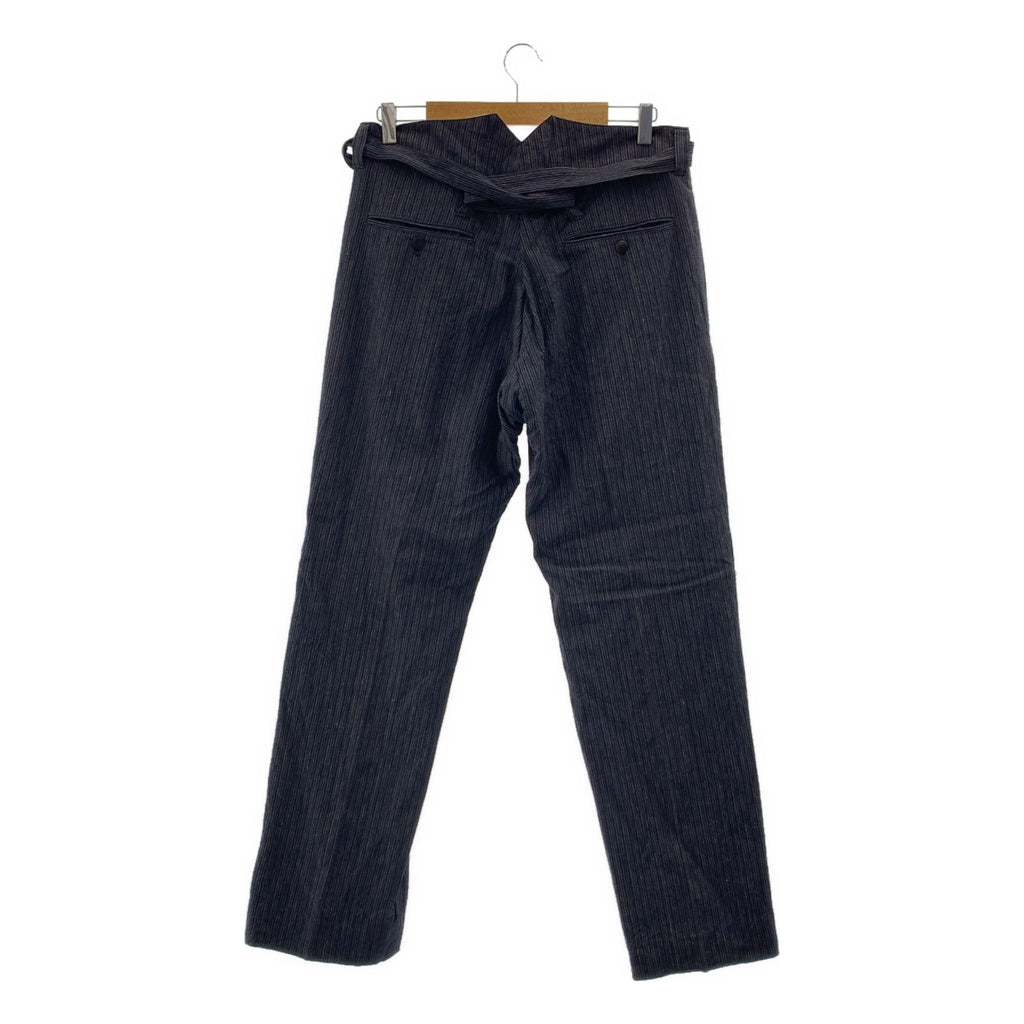 visvim | 2021秋冬系列 | HAKAMA PANTS SANTOME 條紋袴褲 | 3碼 | 男款