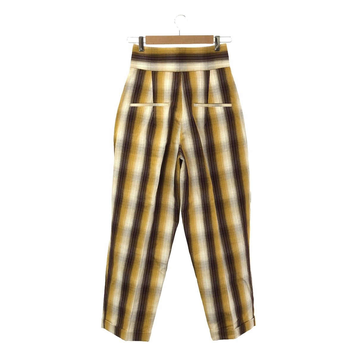 MIOSMOKEY / 미오즈모키 | 체크 롤업 2 택 팬츠 | 36 | 멀티 컬러 | 여성