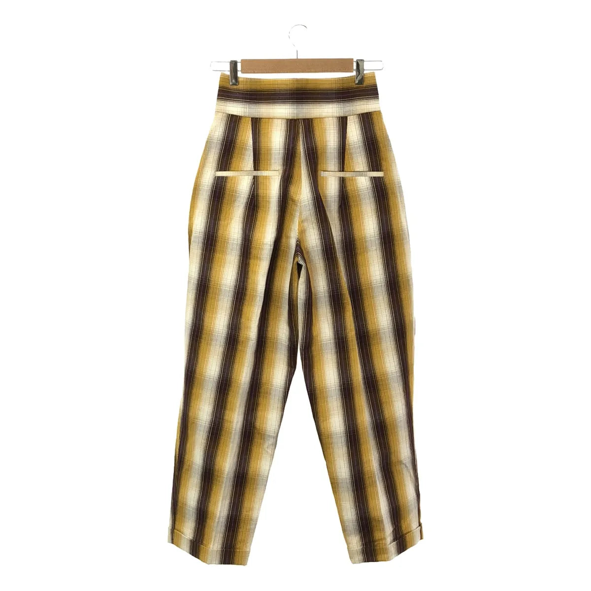 MIOSMOKEY / 미오즈모키 | 체크 롤업 2 택 팬츠 | 36 | 멀티 컬러 | 여성