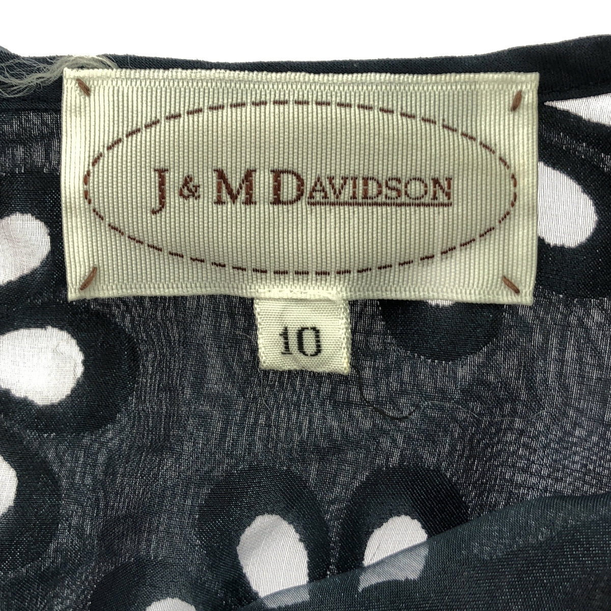 J&M DAVIDSON / ジェイアンドエムデヴィッドソン | フラワー カットワーク プルオーバーブラウス | 10 | ネイビー | レディース