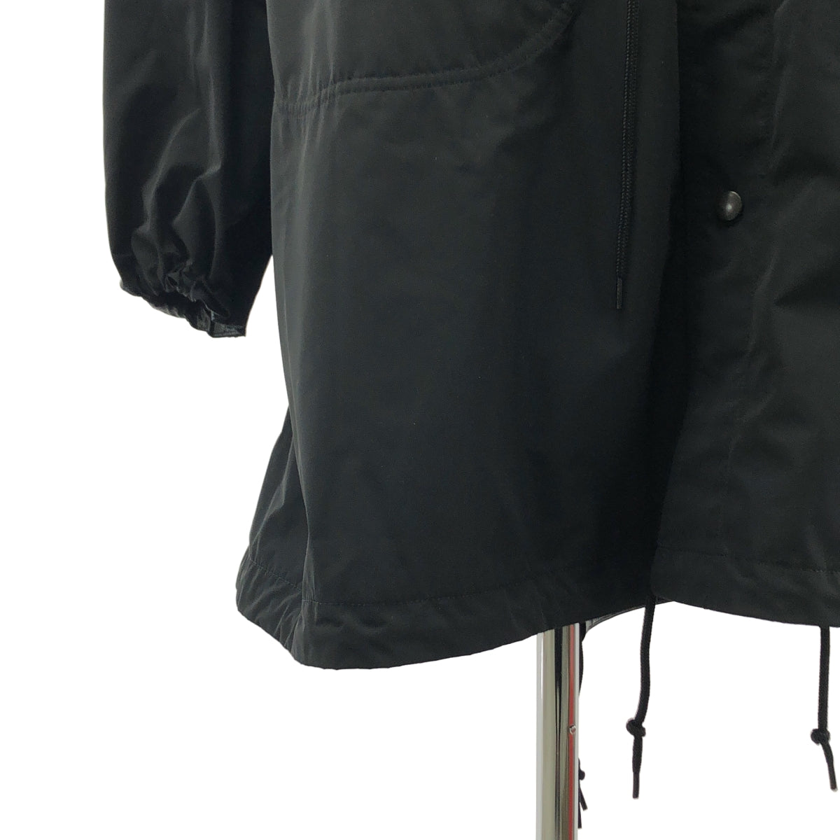 JUNYA WATANABE COMME des GARCONS / ジュンヤワタナベ | 2024SS | ポリエステル オーバーシルエット ドローストリング モッズコート フーディ | XS | レディース