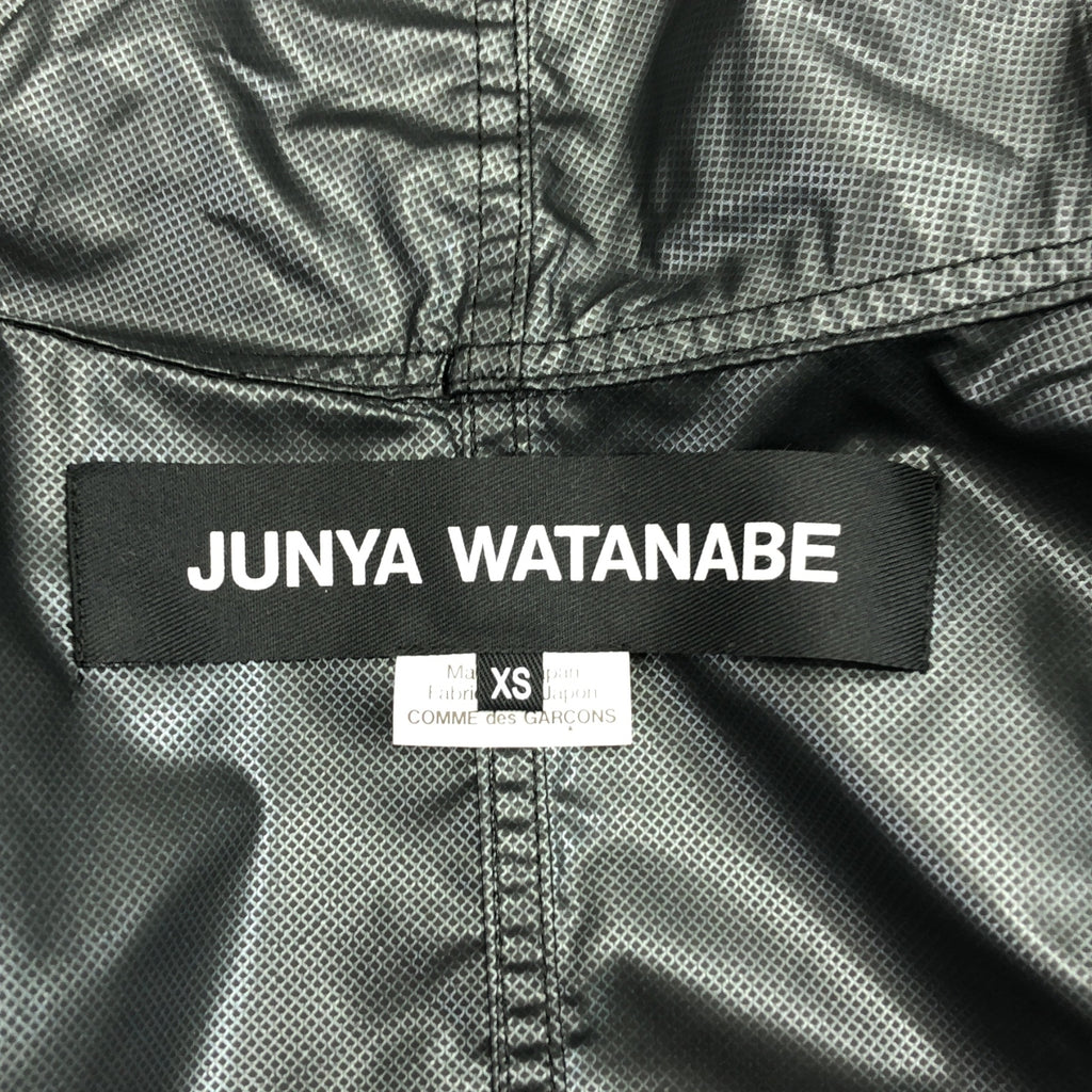 JUNYA WATANABE COMME des GARCONS / ジュンヤワタナベ | 2024SS | ポリエステル オーバーシルエット ドローストリング モッズコート フーディ | XS | レディース