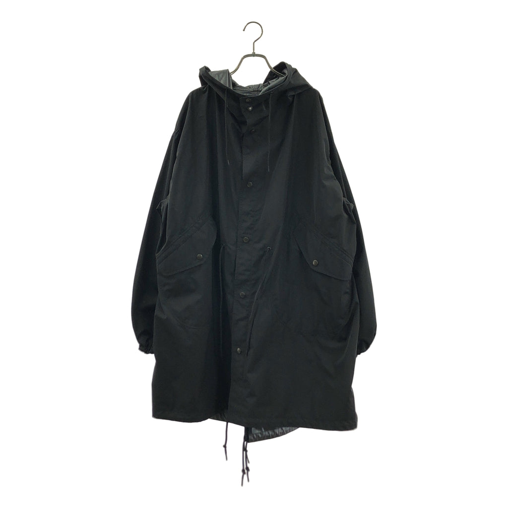 JUNYA WATANABE COMME des GARCONS / ジュンヤワタナベ | 2024SS | ポリエステル オーバーシルエット ドローストリング モッズコート フーディ | XS | レディース