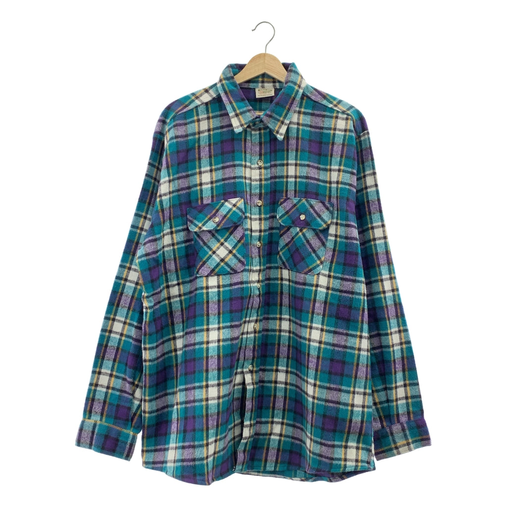 FIVE BROTHER / ファイブブラザー | 1990s | ヴィンテージ USA製 コットンフランネル チェックシャツ | XL | メンズ