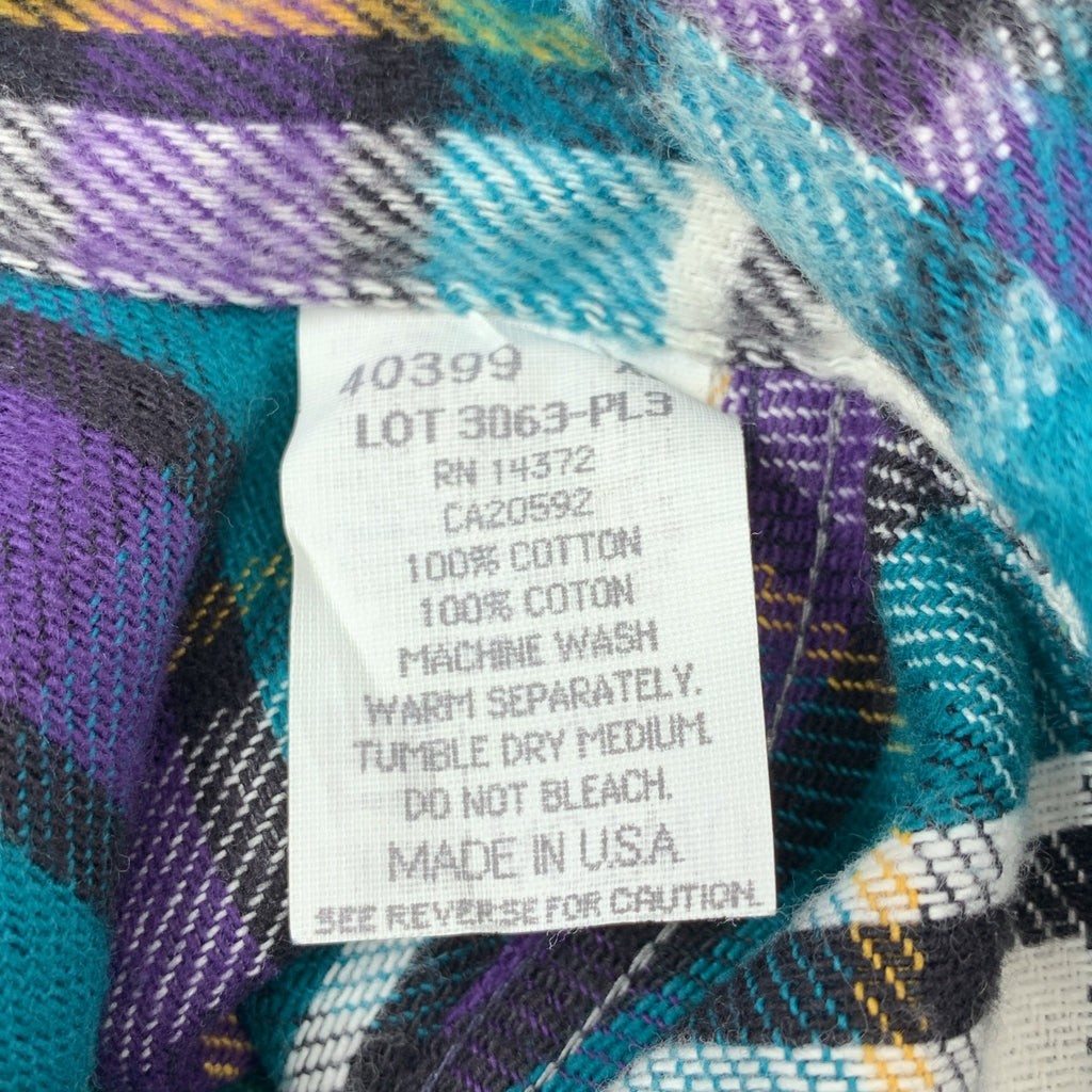 FIVE BROTHER / ファイブブラザー | 1990s | ヴィンテージ USA製 コットンフランネル チェックシャツ | XL | メンズ