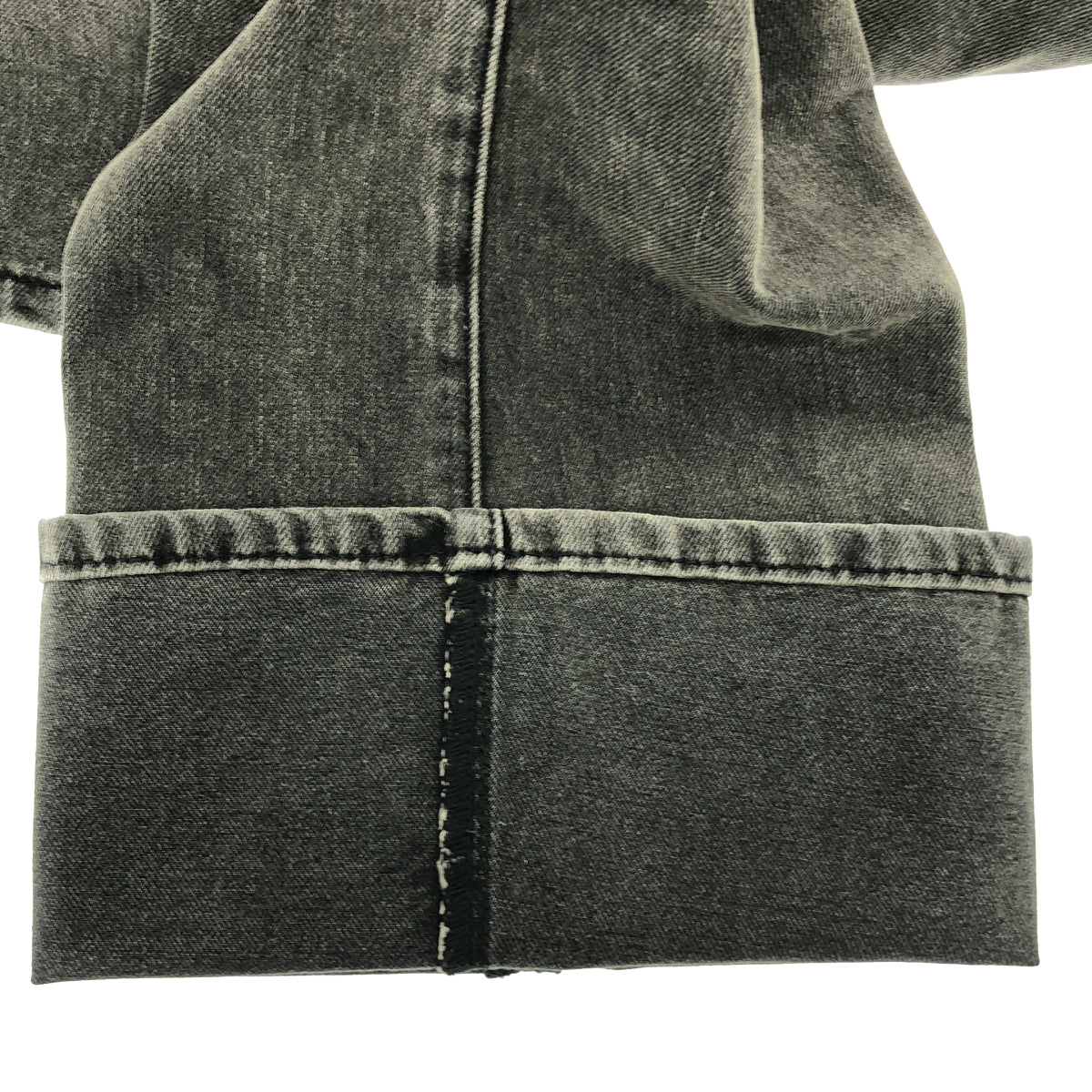 MASONPRINCE / メイソンプリンス | レザーパッチ ブラックデニム パンツ |