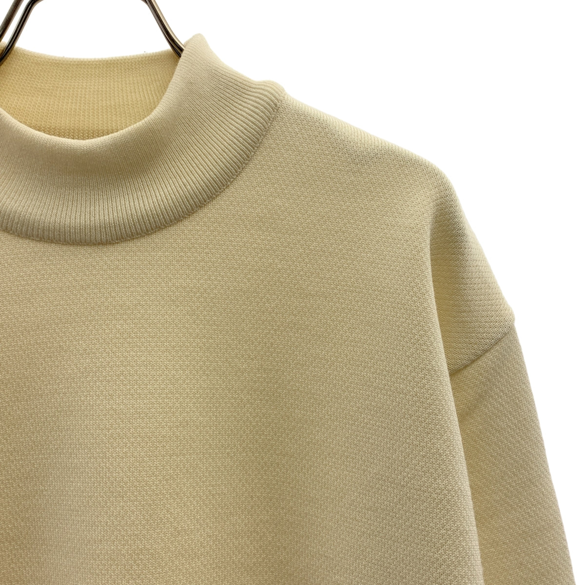 UNITED TOKYO / ユナイテッドトウキョウ | SILVER WOOL MOCK NECK KNIT モックネック トップス | 1 | ホワイト系 | メンズ