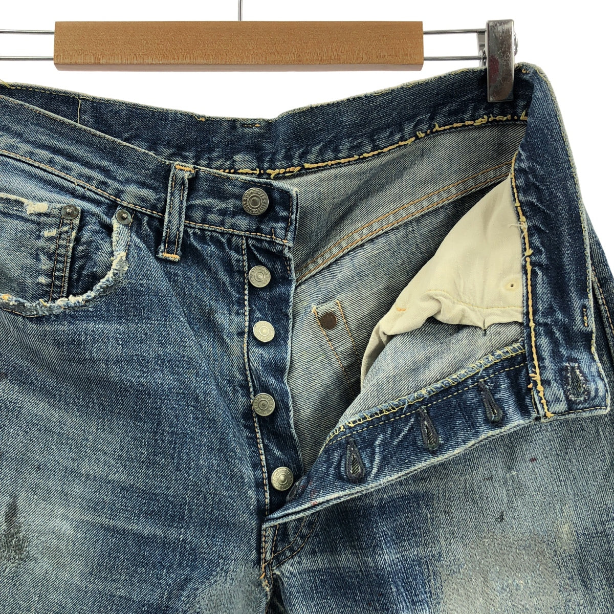 Levi's / リーバイス | 1960s | ヴィンテージ 501XX BigE 刻印J 足長R 均等V 隠しリベット セルビッチ デニムパンツ |