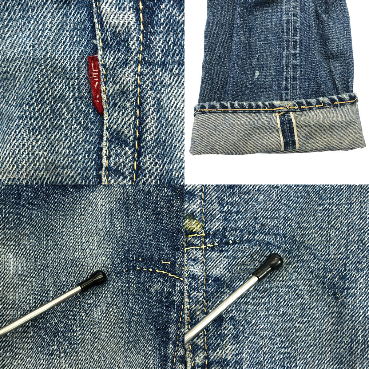 Levi's / リーバイス | 1960s | ヴィンテージ 501XX BigE 刻印J 足長R 均等V 隠しリベット セルビッチ デニムパンツ |