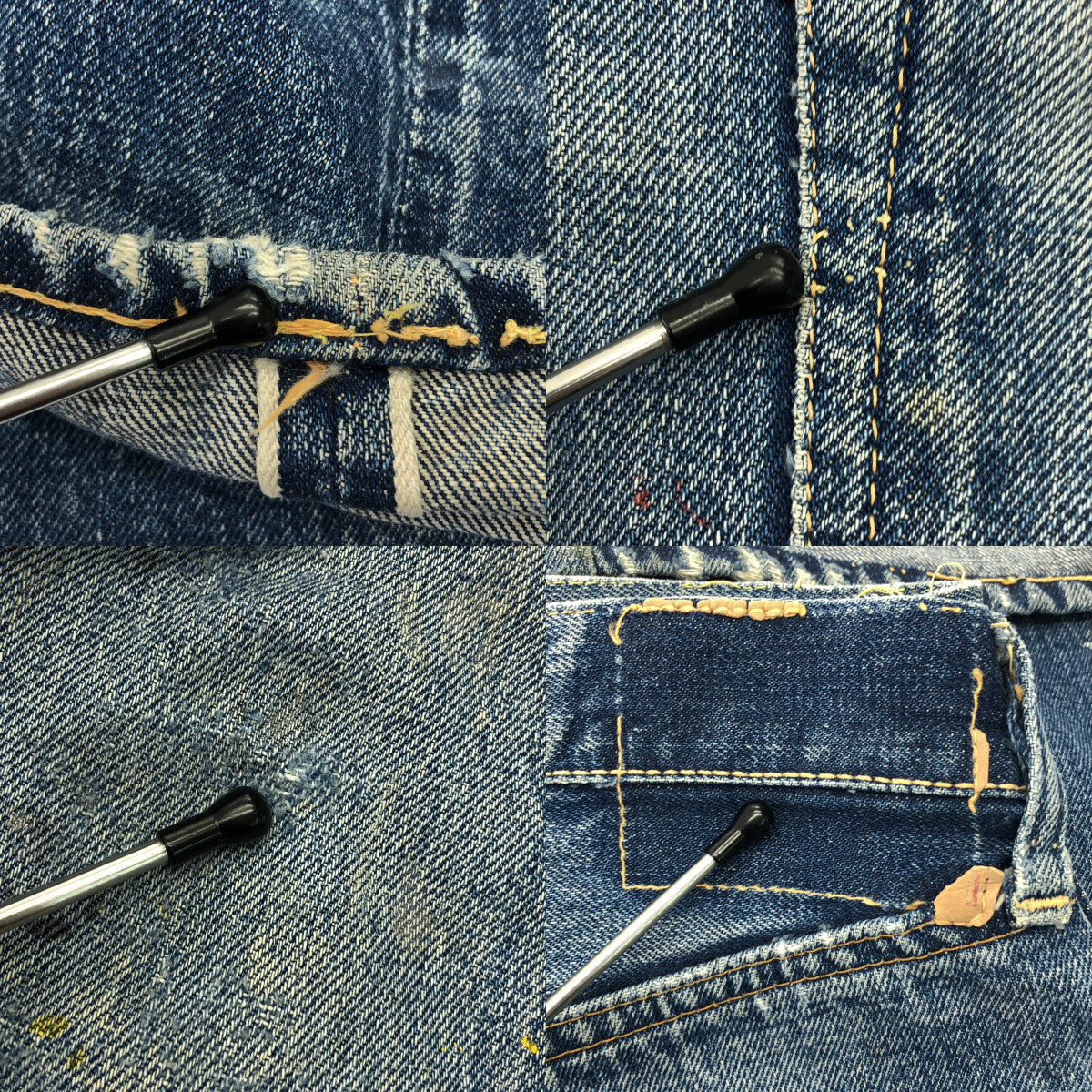 Levi's / リーバイス | 1960s | ヴィンテージ 501XX BigE 刻印J 足長R 均等V 隠しリベット セルビッチ デニムパンツ |