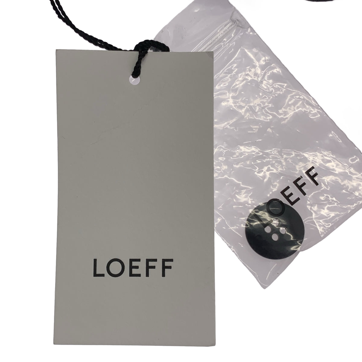 【新品】  LOEFF / ロエフ | Vネック ウール 長袖 ワンピース | 0 | ブラック | レディース