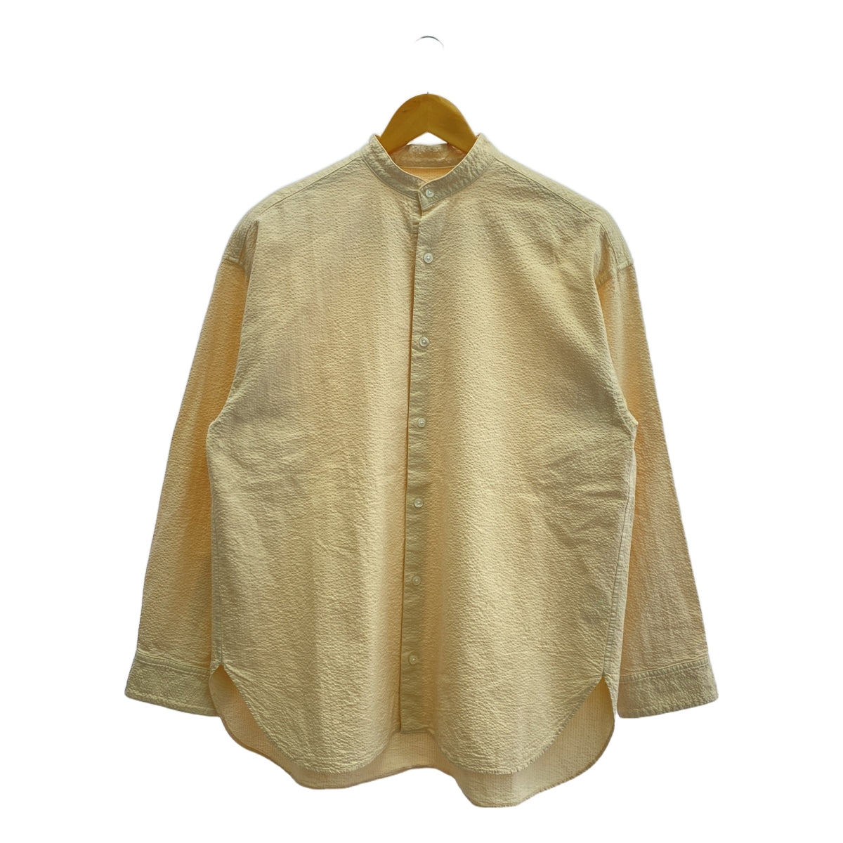 聯合箭隊 |升級版無領襯衫 |免費 |自然 |女性的