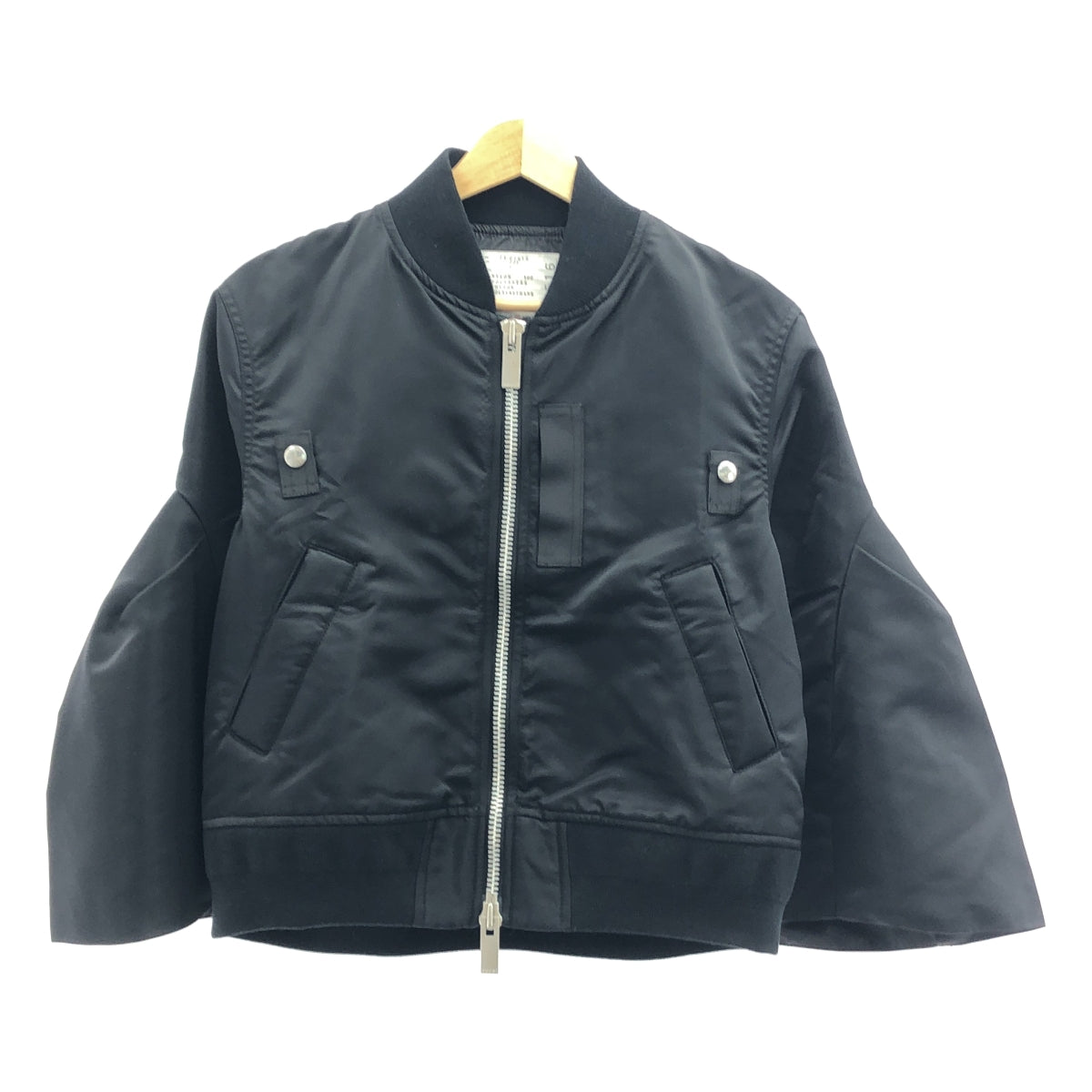 sacai | 2024SS | 尼龍斜紋布外套 | 尼龍喇叭袖外套 | 尺寸 1 | 女款