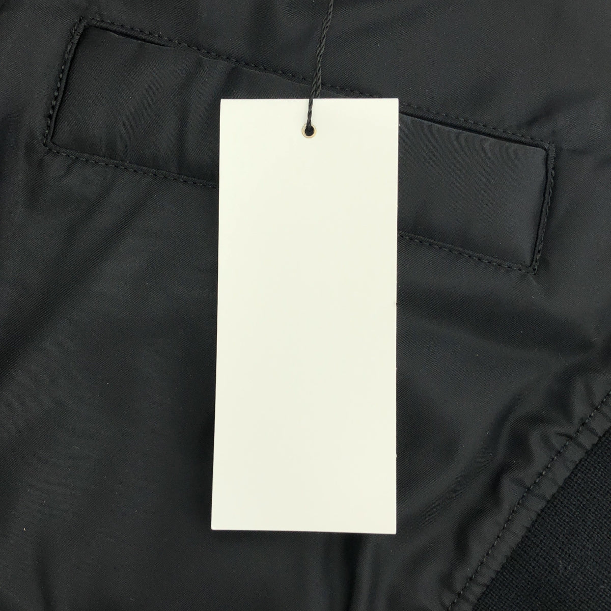 【미품】 sacai / 사카이 | 2024SS | Nylon Twill Blouson 나일론 플레어 슬리브 블루존 | 1 | 블랙 | 여성