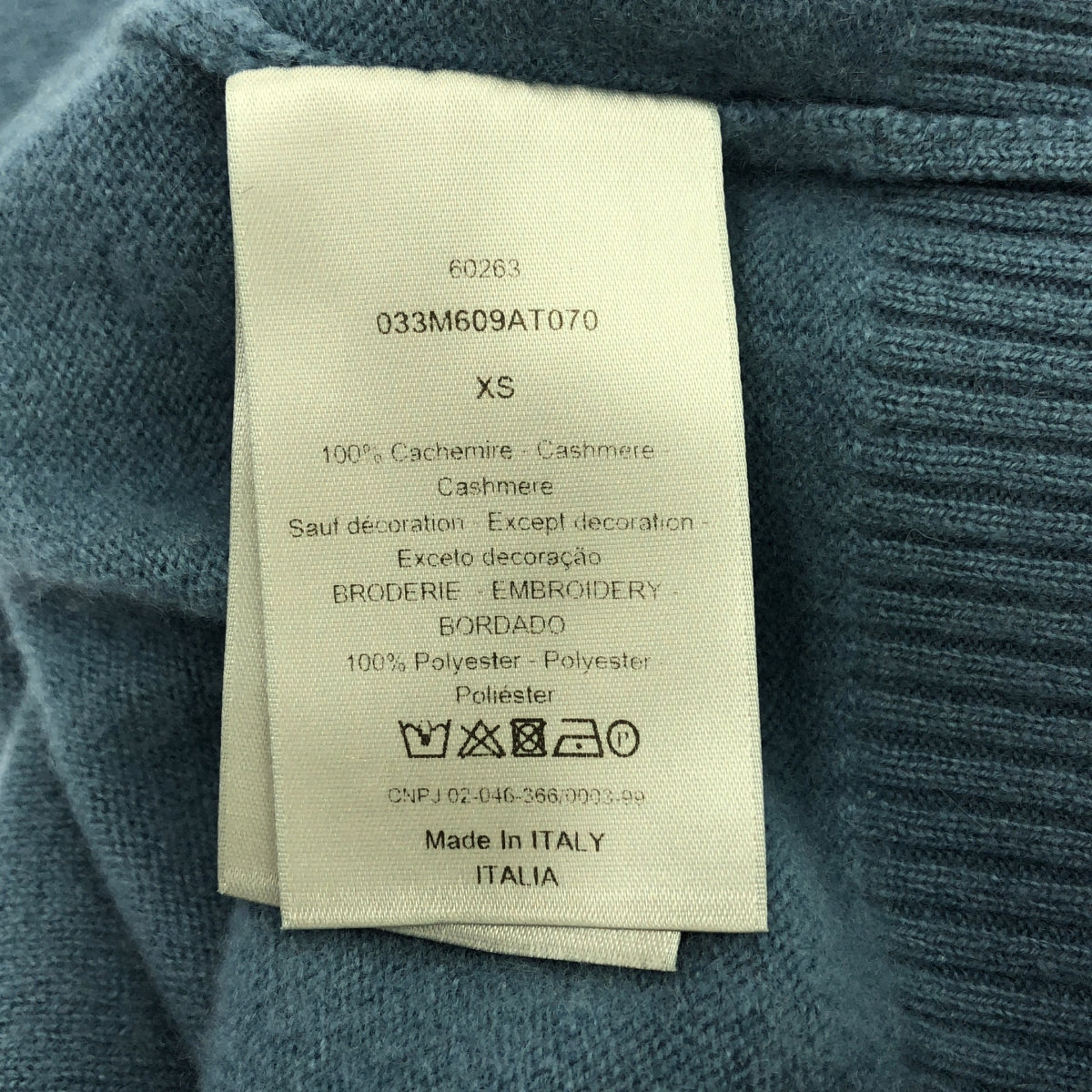 Dior / ディオール | × Shawn Stussy カシミヤ ニット | XS | ブルー | メンズ