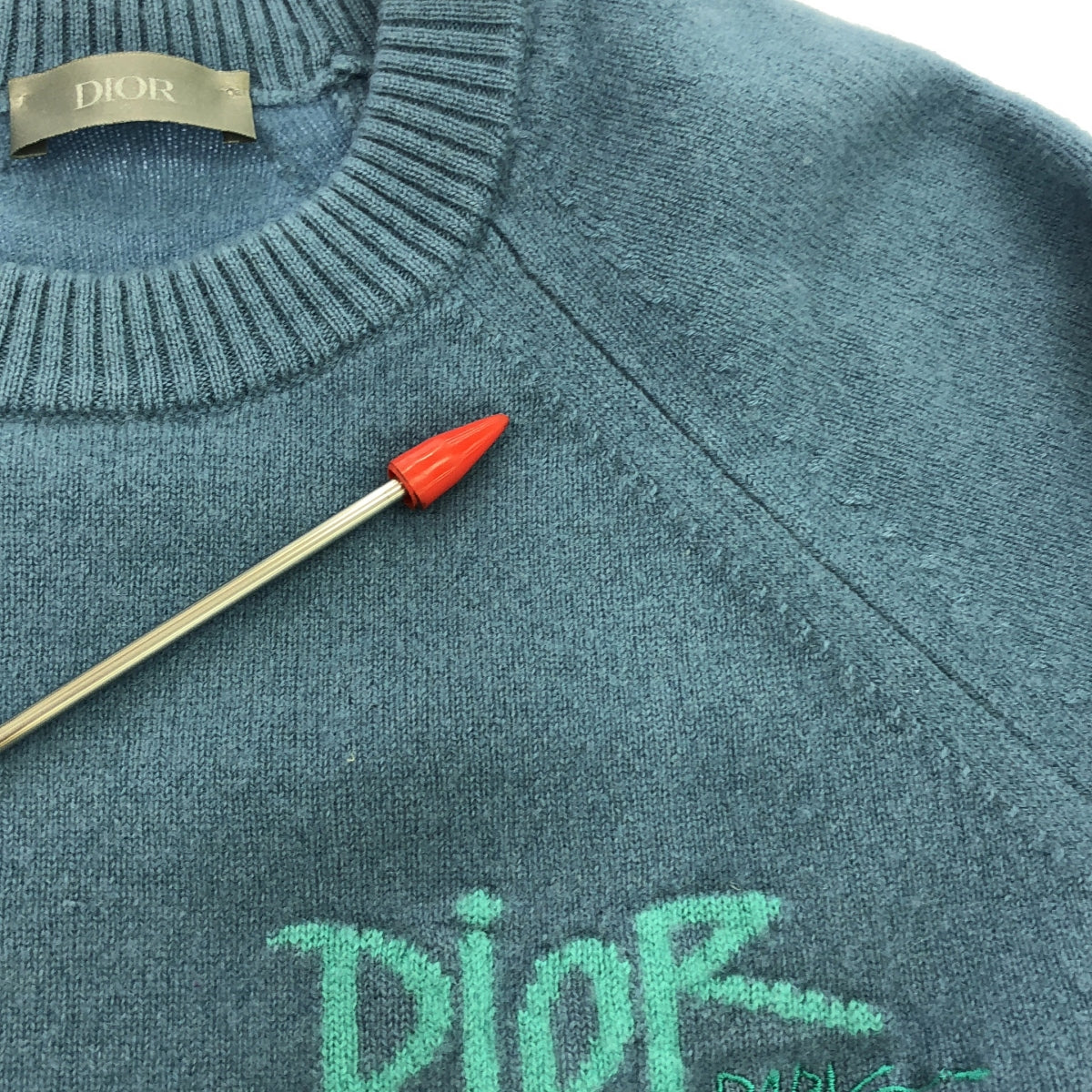 Dior / ディオール | × Shawn Stussy カシミヤ ニット | XS | ブルー | メンズ
