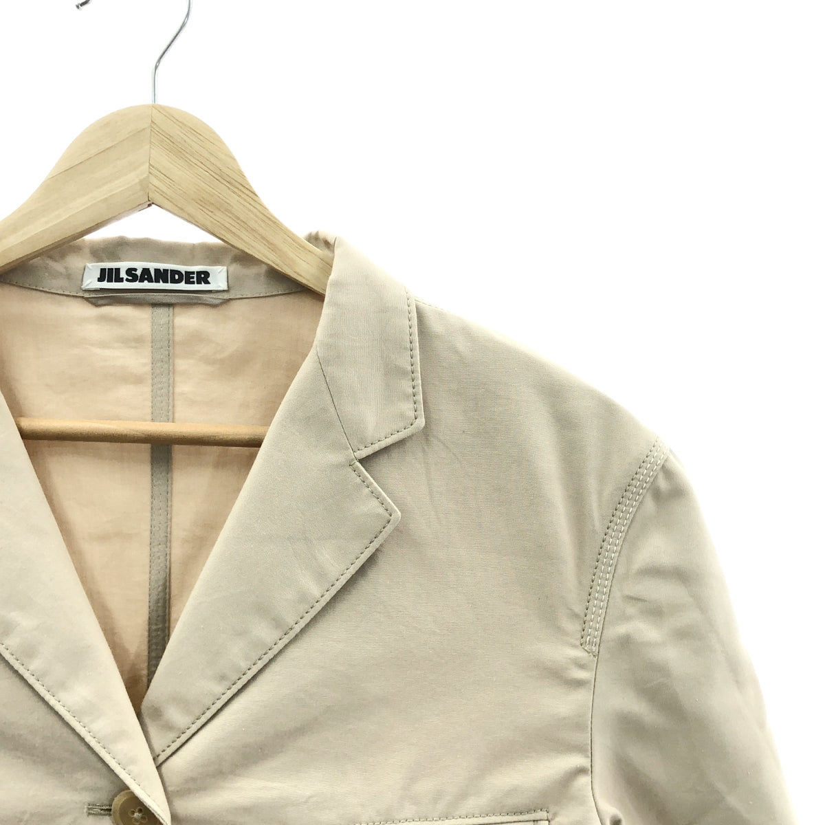 JIL SANDER | 棉質絲質訂製外套 | 尺寸 38 | 米色 | 女款
