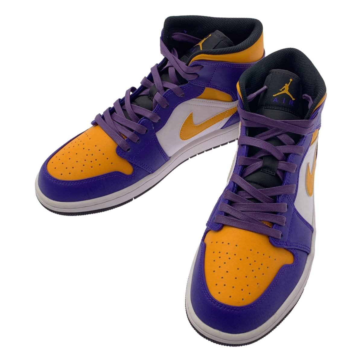 NIKE / ナイキ | AIR JORDAN 1 MID Lakers エアジョーダン ハイカット スニーカー | 27 | メンズ