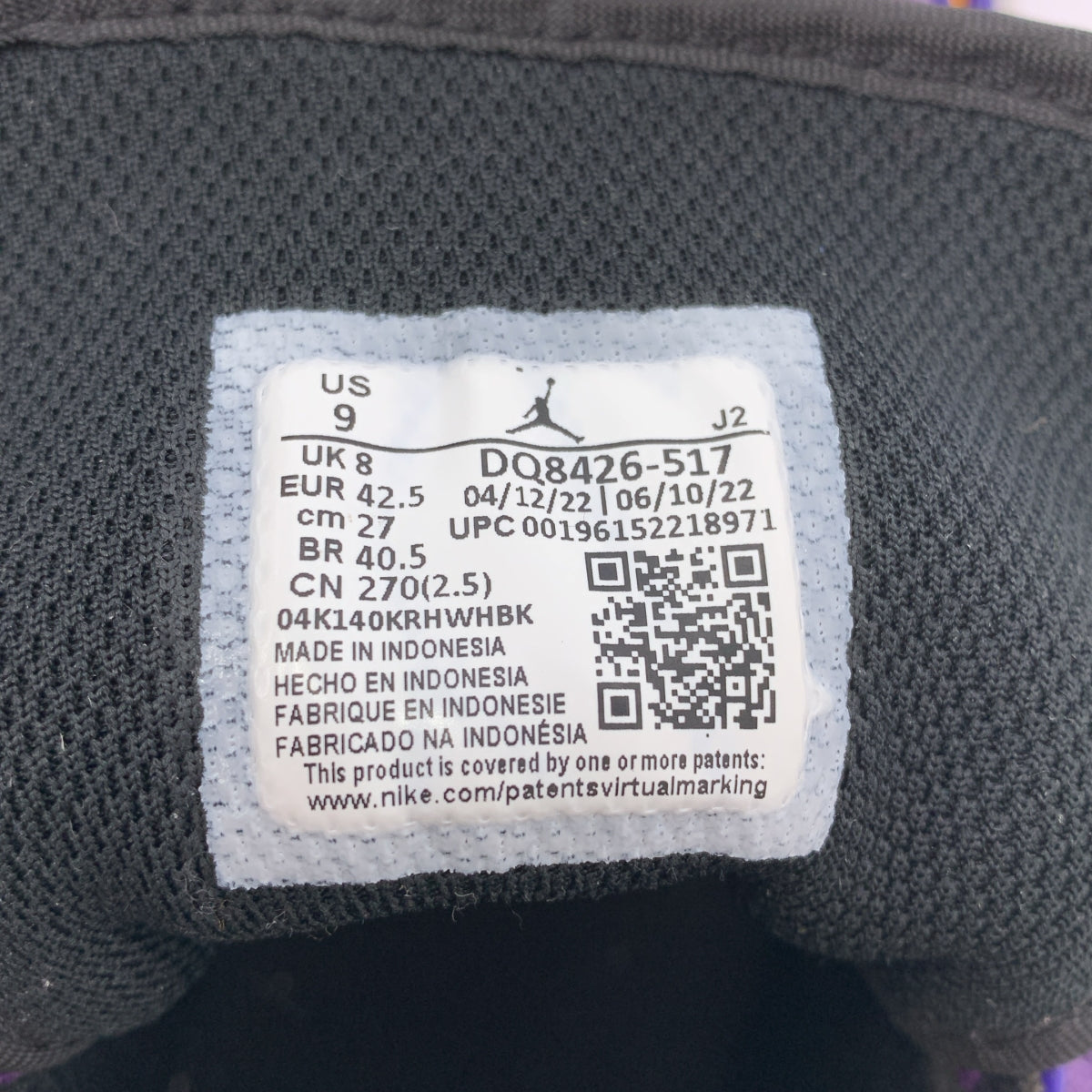 [類似新品] Nike | AIR JORDAN 1 MID 湖人高筒運動鞋 | 27 號 | 橘色/紫色/白色 | 男款