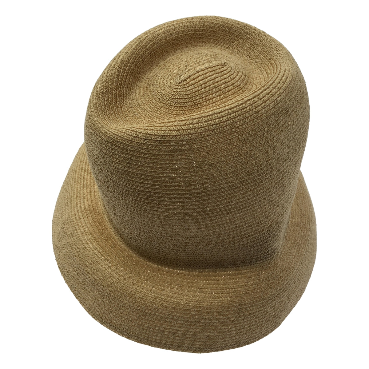 [品相良好] 黑河內真 / 黑河內真 | × KIJIMA TAKAYUKI / 刀片頂部皇冠鐘形帽亞麻鉤針帽 | 56 | 56米色|女性的