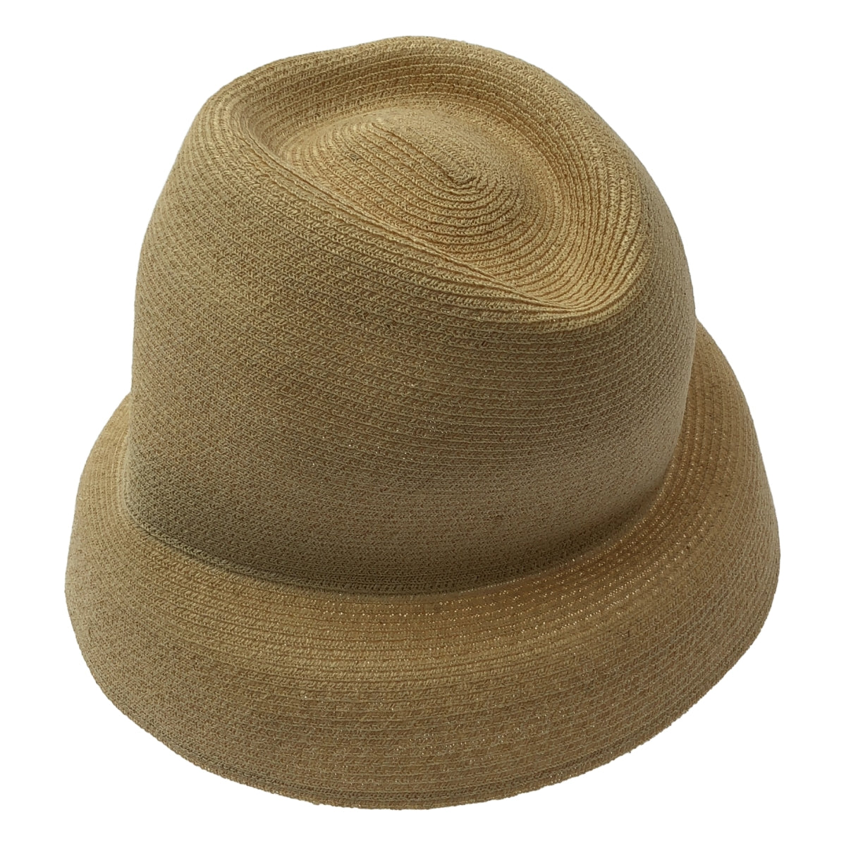 【美品】  Mame Kurogouchi / マメクロゴウチ | × KIJIMA TAKAYUKI / Blade Top Crown Cloche Hat リネン クロシェ ハット | 56 | ベージュ | レディース