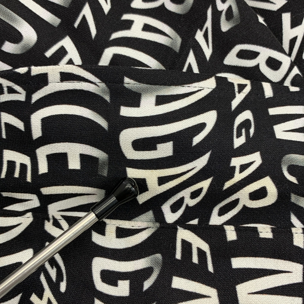 BALENCIAGA / バレンシアガ | ツイストレターロゴ 総柄 オーバーサイズ シャツ | 36 | レディース