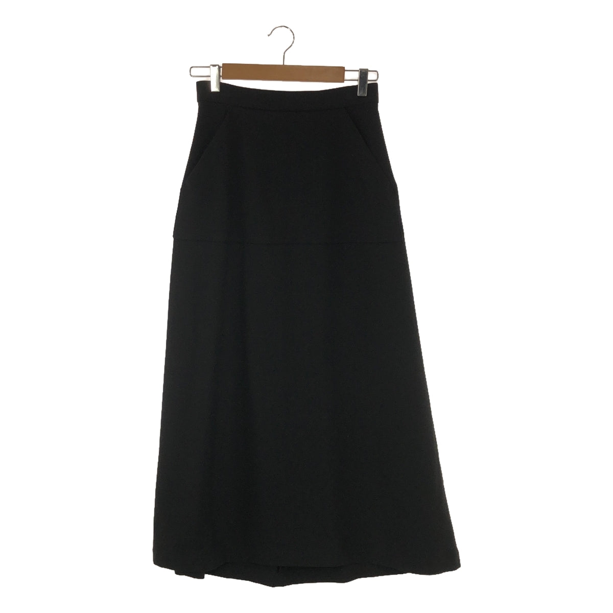 ENFOLD | Rayon blend patch pocket high waist stretch long skirt | 38 | Women's