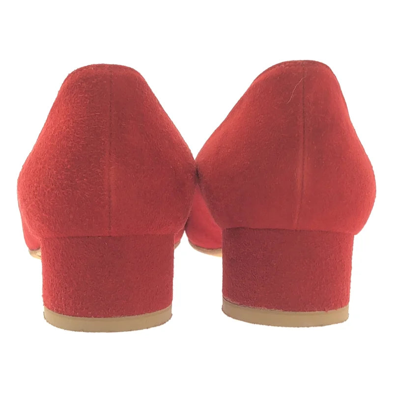 MANOLO BLAHNIK / 馬놀洛布拉尼克 | LISTONY / 絨面低跟鞋 | 37.5 | 女士