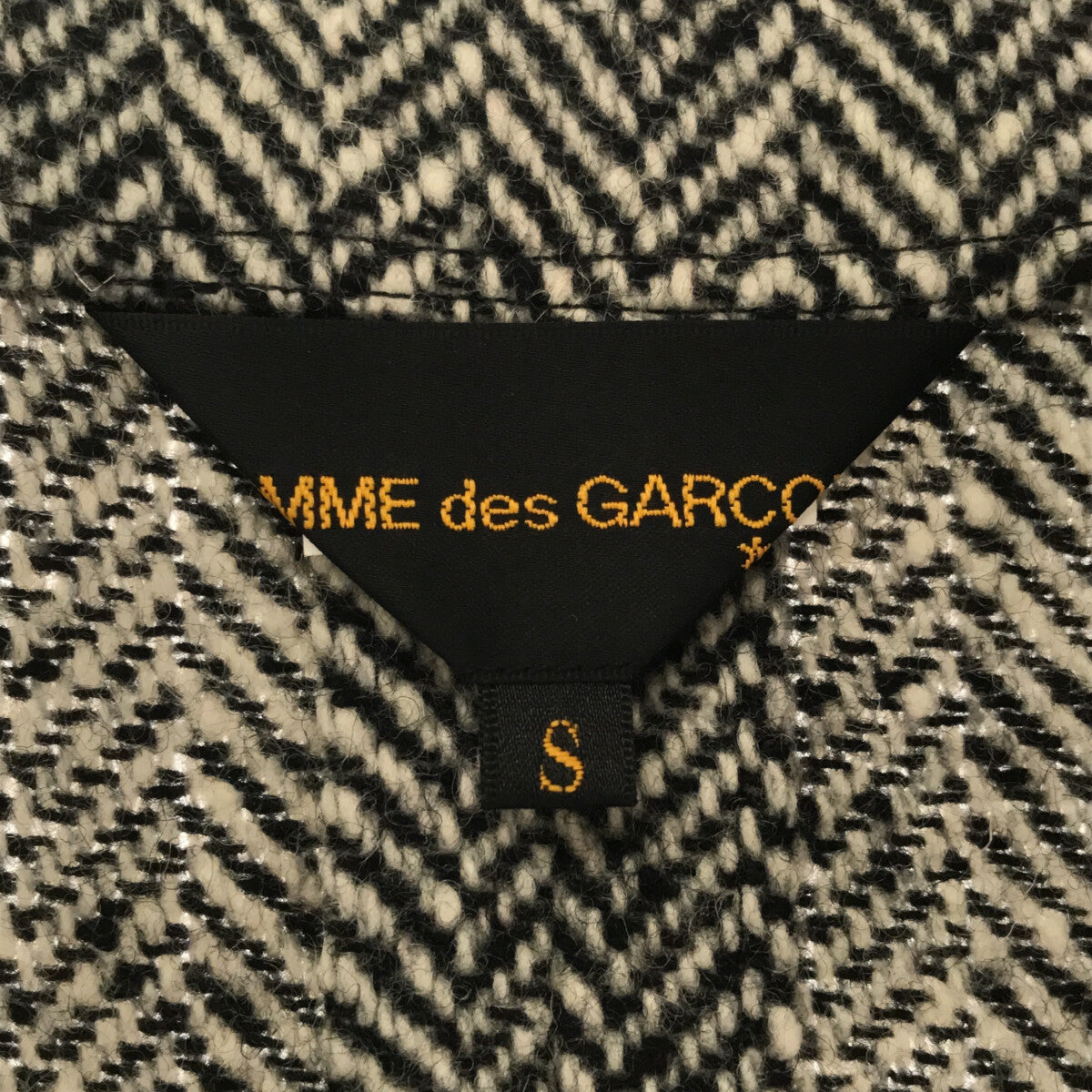 【미품】 COMME des GARCONS / 콤데 갤슨 | 12aw Future's in Two Dimensions 트위드 재킷 | S | 회색 | 여성