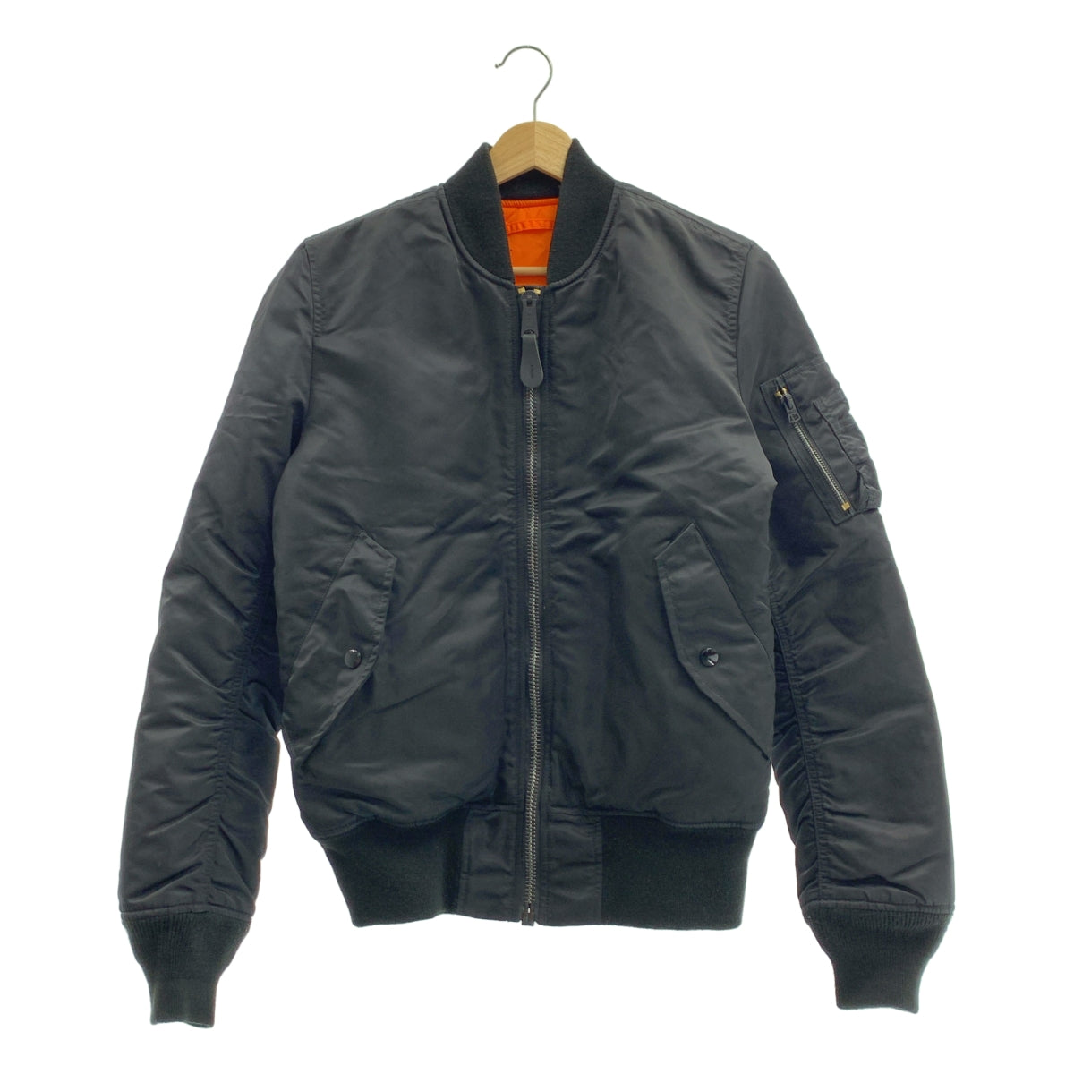 ALPHA INDUSTRIES / 알파 인더스트리즈 | MA-1 / 20004-401 군사 비행 폭격기 재킷 블루존 | S | 남성