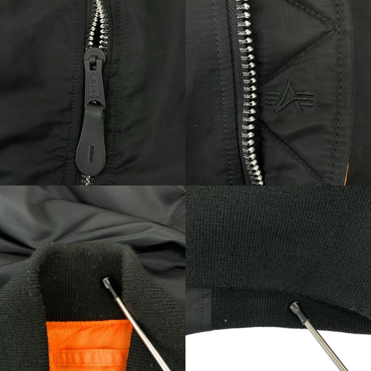 ALPHA INDUSTRIES / 알파 인더스트리즈 | MA-1 / 20004-401 군사 비행 폭격기 재킷 블루존 | S | 남성