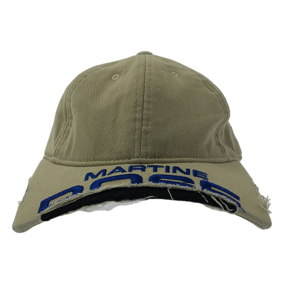 MARTINE ROSE CUT PEAK CAP ベースボールキャップ Martine Rose Cut Peak Cap - Navy | Garmentory
