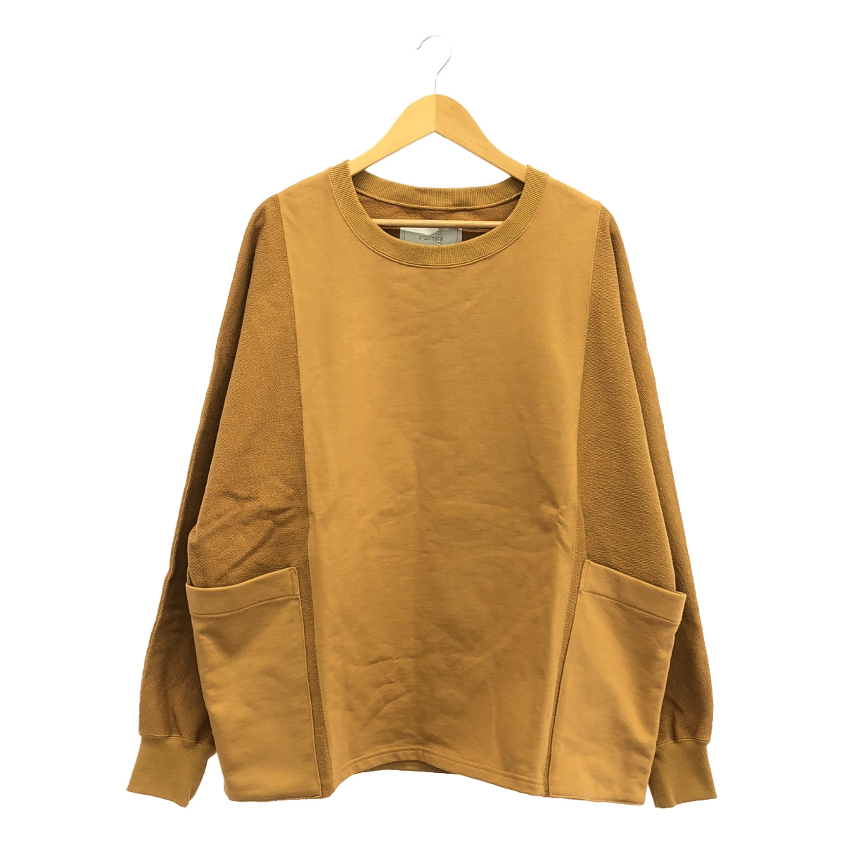 【신품】 prasthana / 프라스타나 | reverse dolman sleeve crew neck | M | 겨자 | 남성