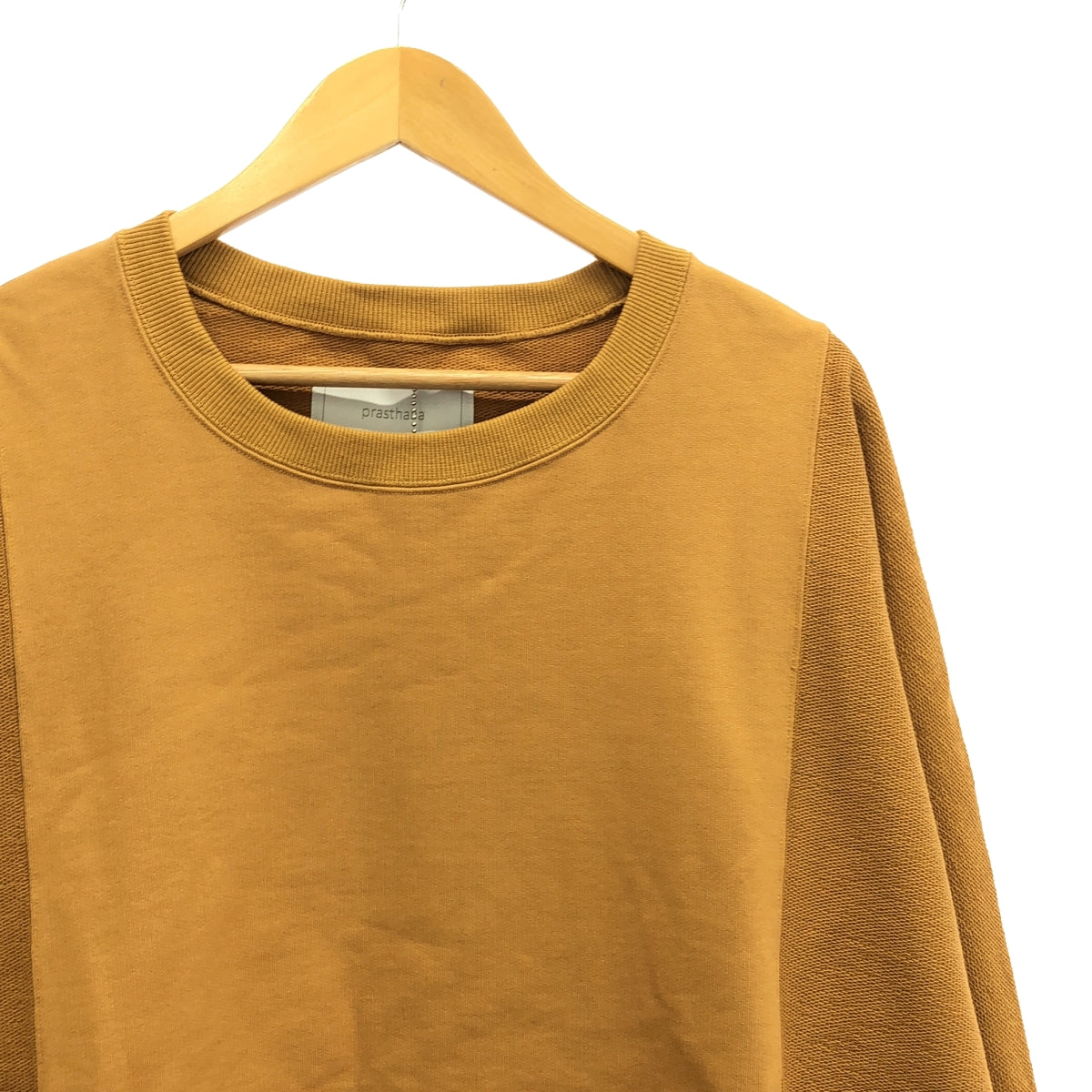 【신품】 prasthana / 프라스타나 | reverse dolman sleeve crew neck | M | 겨자 | 남성