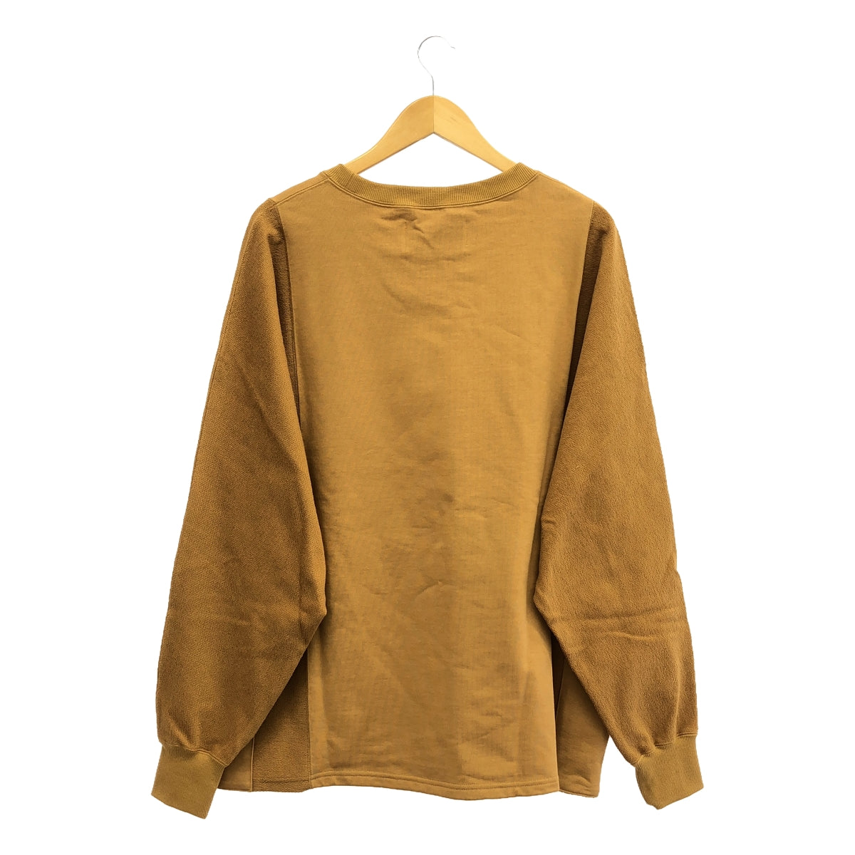 【신품】 prasthana / 프라스타나 | reverse dolman sleeve crew neck | M | 겨자 | 남성