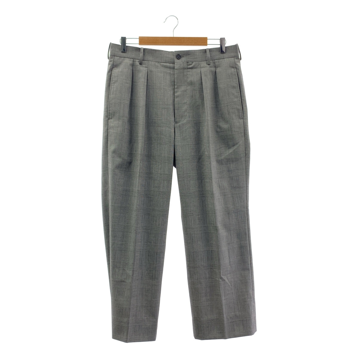 【美品】  MAATEE&SONS / マーティー&サンズ | 永遠 SLACKS グレンチェック スラックスパンツ | 3 | グレー/ホワイト | メンズ